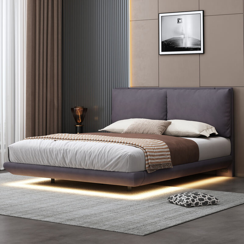 Merax Platform Bed with Sensor Light