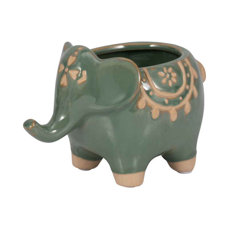 7" Elephant Planter