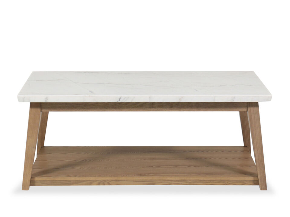 Vida Marble Top Cocktail Table with Casters