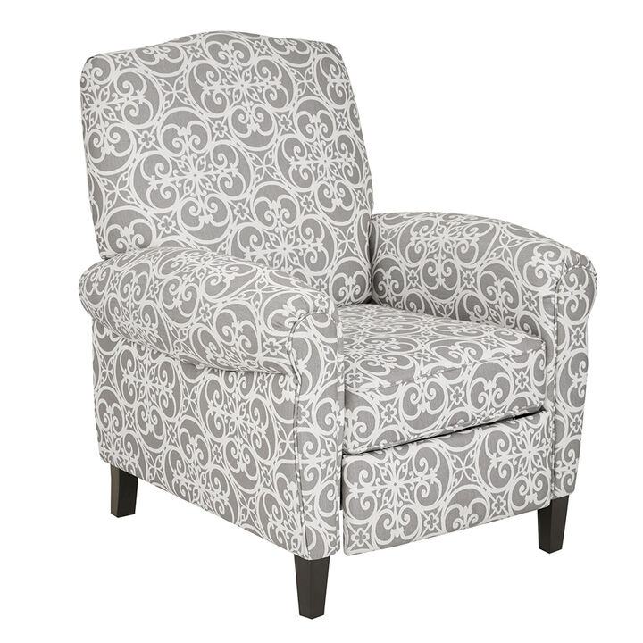 Gracie Mills Liah Effortless Relaxation Push Back Recliner