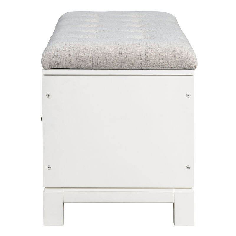 Merax Shoe Storage Bench with Removable Cushion