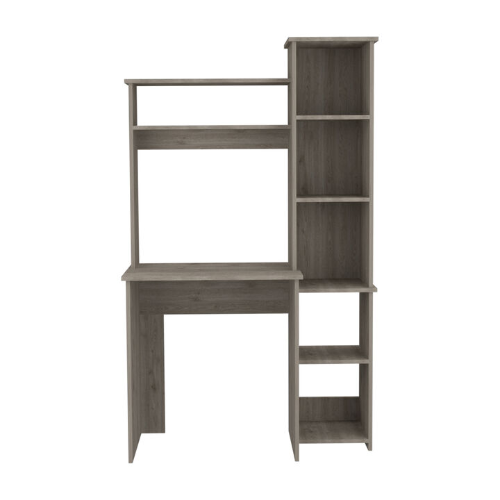 Versailles Writintg Desk, Two Superior Shelves, Five Cubbies - Light Gray