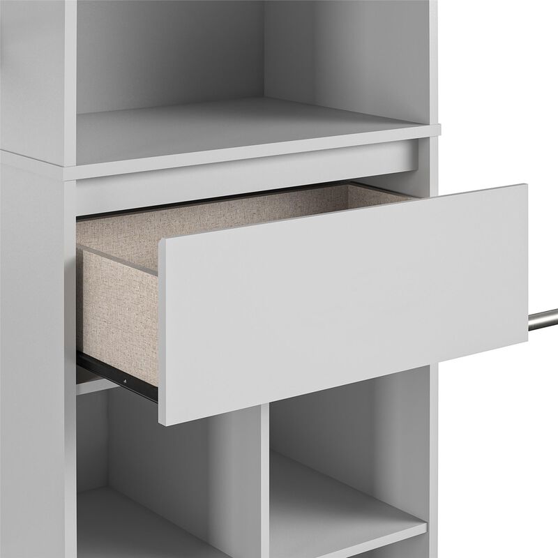 Grow With Me Adjustable Kids Closet Organizer System with Adjustable Poles
