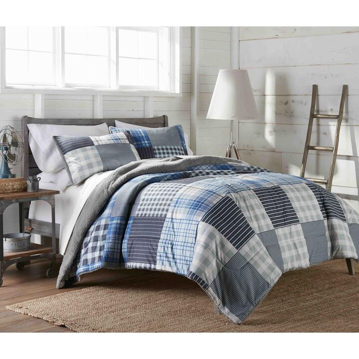 Micro Flannel Reverse to Sherpa Comforter Set