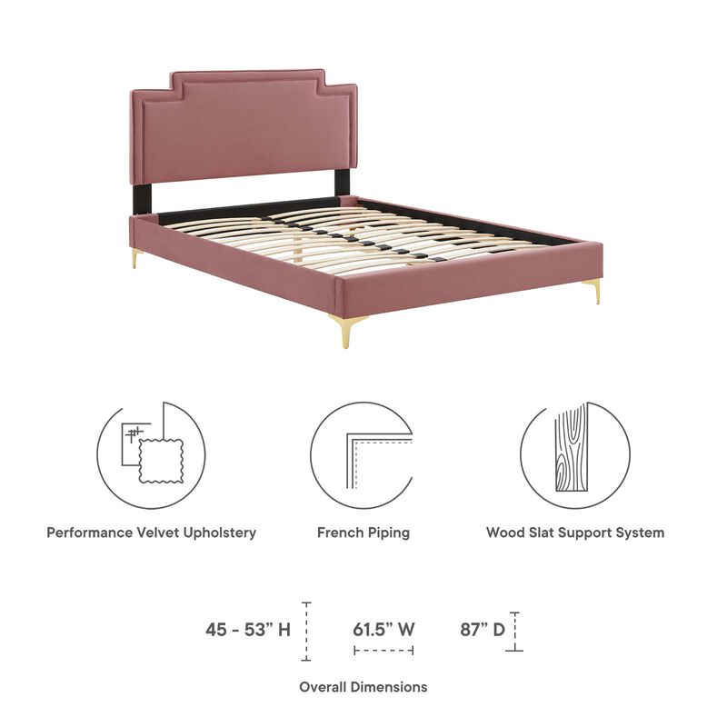 Modway - Liva Performance Velvet King Bed