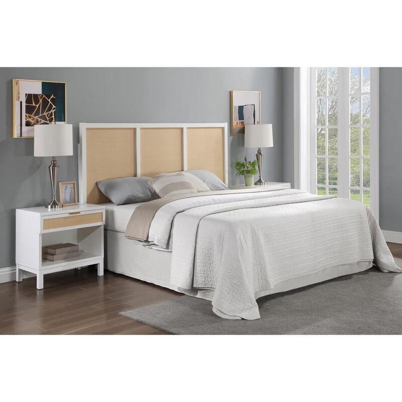 Comfort Pointe Bayport Cane and Solid Wood King Headboard