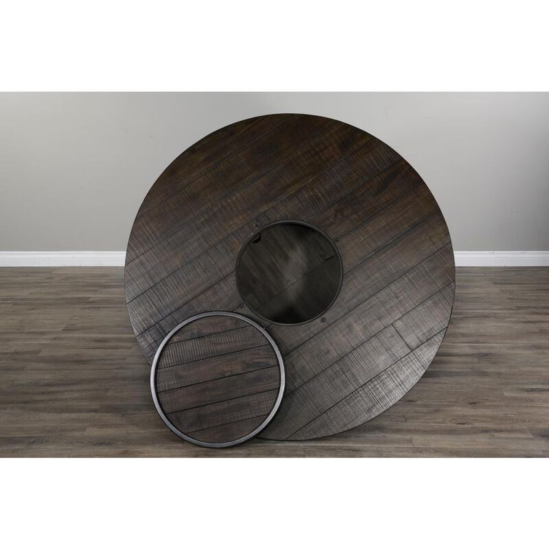 Sunny Designs Round Pub Table with Wine Barrel Base