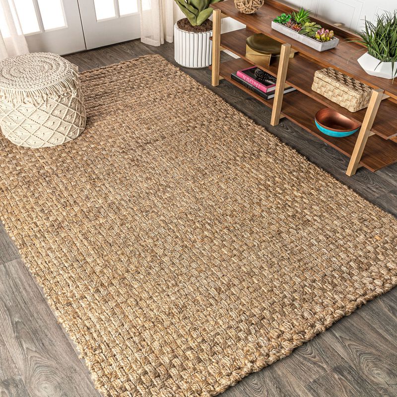 Estera Hand Woven Boucle Chunky Jute Area Rug