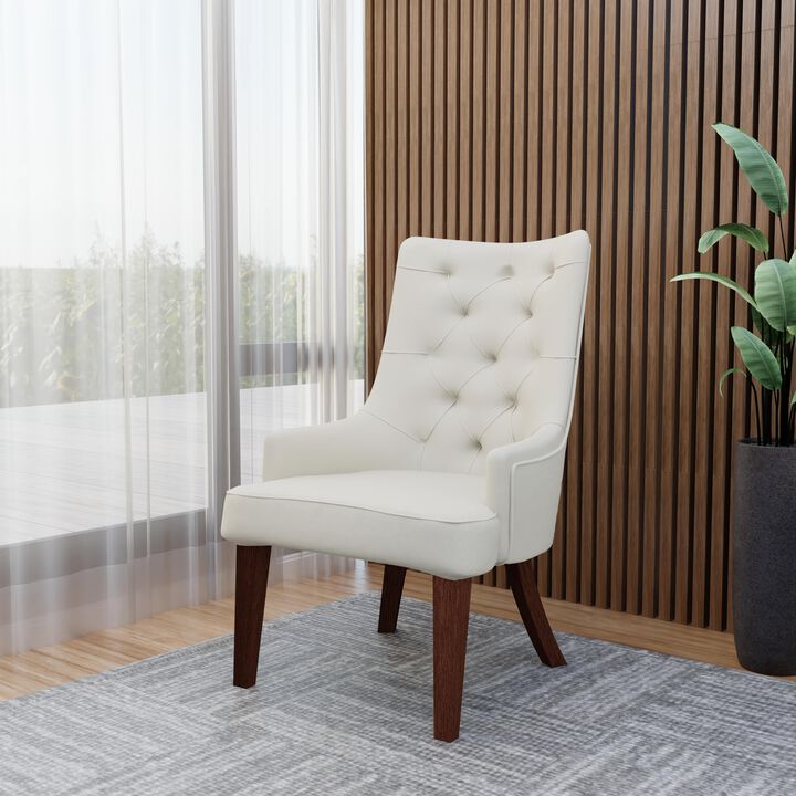 Leisuremod Spruce Collection Modern Wooden Dining Chair in Charcoal Grey