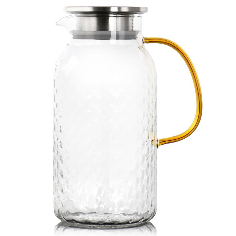 Mr. Coffee 62oz Heat Resisitant Borosilicate Glass Pitcher with Strainer Lid