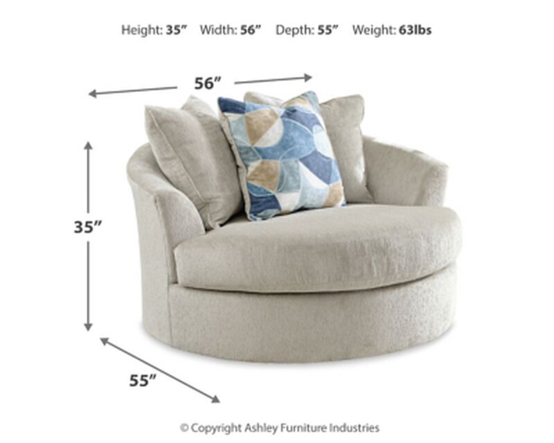 Maxon Place Oversized Swivel Accent Chair