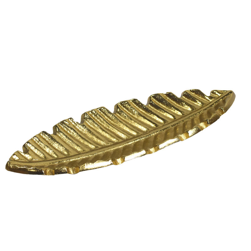 Handmade Decorative Bronze Color Coated 7.28 x 2.36 x 0.78 Inches Aluminium Tray 040AB BBH Home's