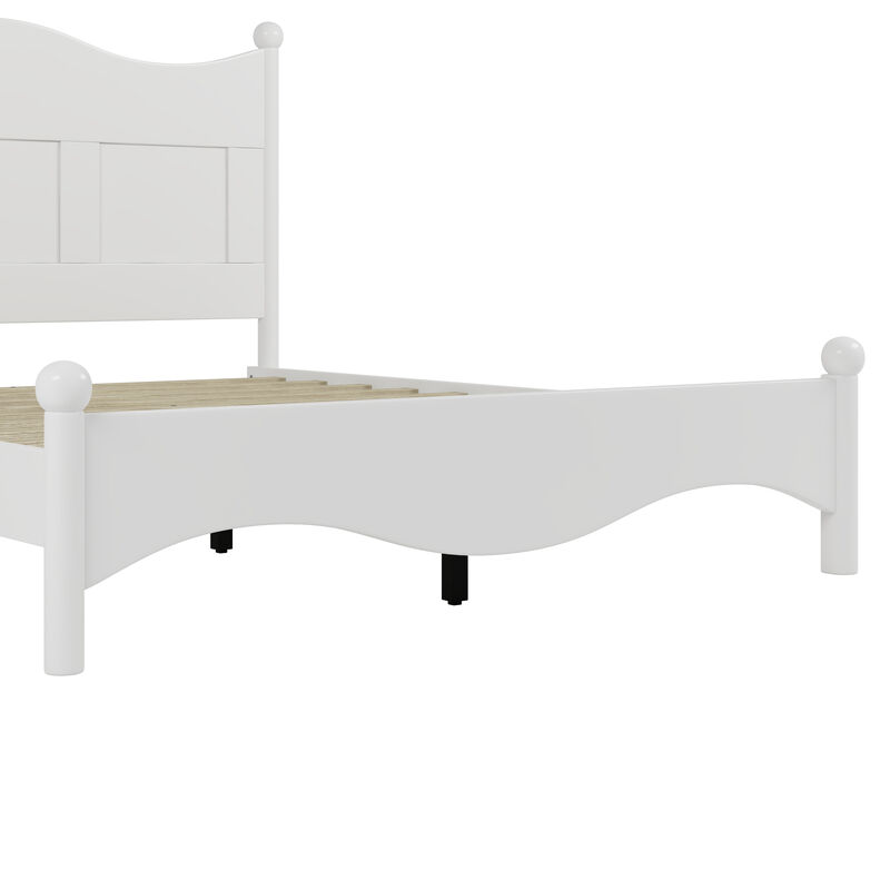 Merax Elegant Design Wood Platform Bed with Headboard