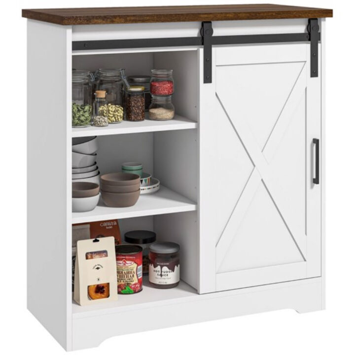 Kitchen Sideboard Storage Cabinet with Adjustable Shelves
