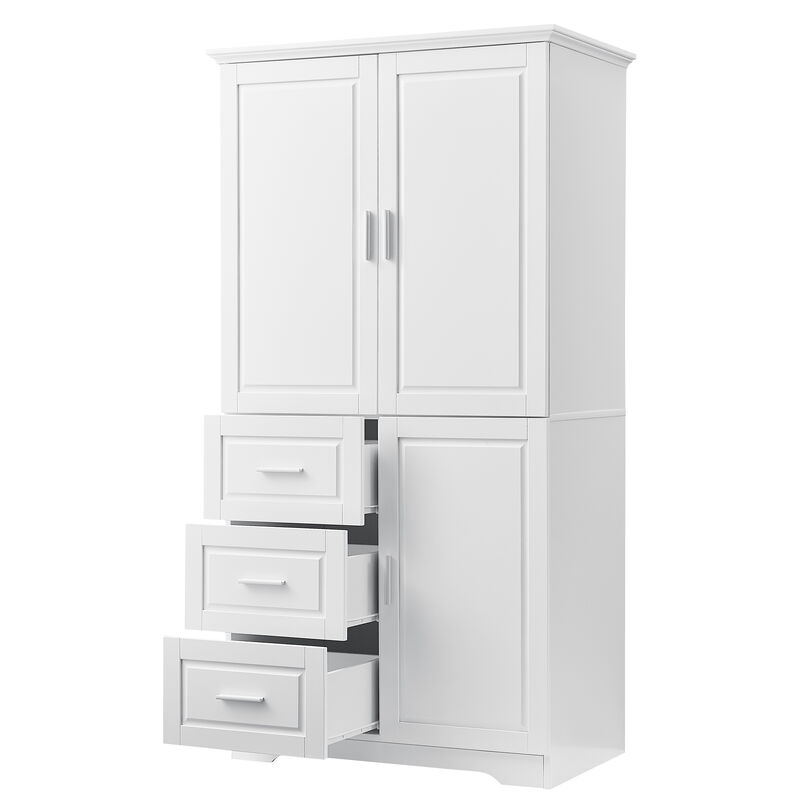 Merax Modern Storage Cabinet with Doors for Bathroom