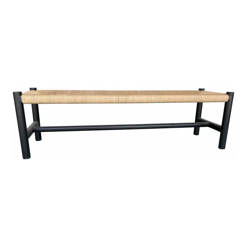 Moe's Home Collection HAWTHORN BENCH LARGE BLACK