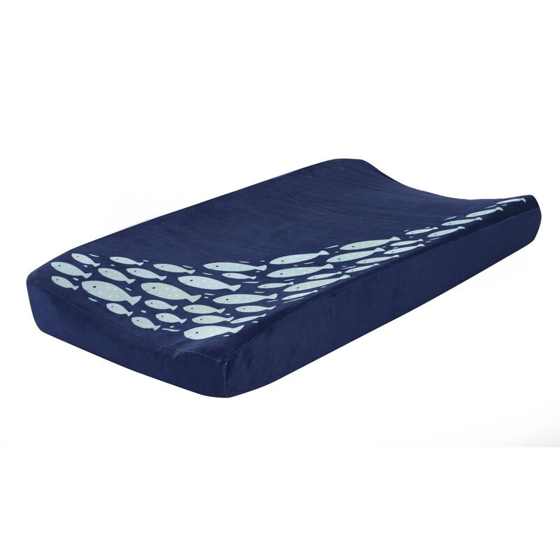 Lambs & Ivy Oceania 6-Piece Baby Crib Bedding Set - Blue Ocean, Nautical, Aquatic, Whale, Octopus Theme