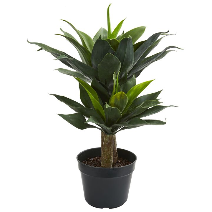Hivvago 29" Double Agave Succulent Artificial Plant