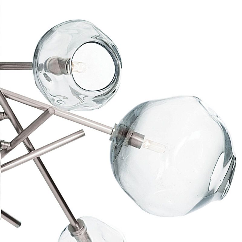 Molten Chandelier With Clear Glass