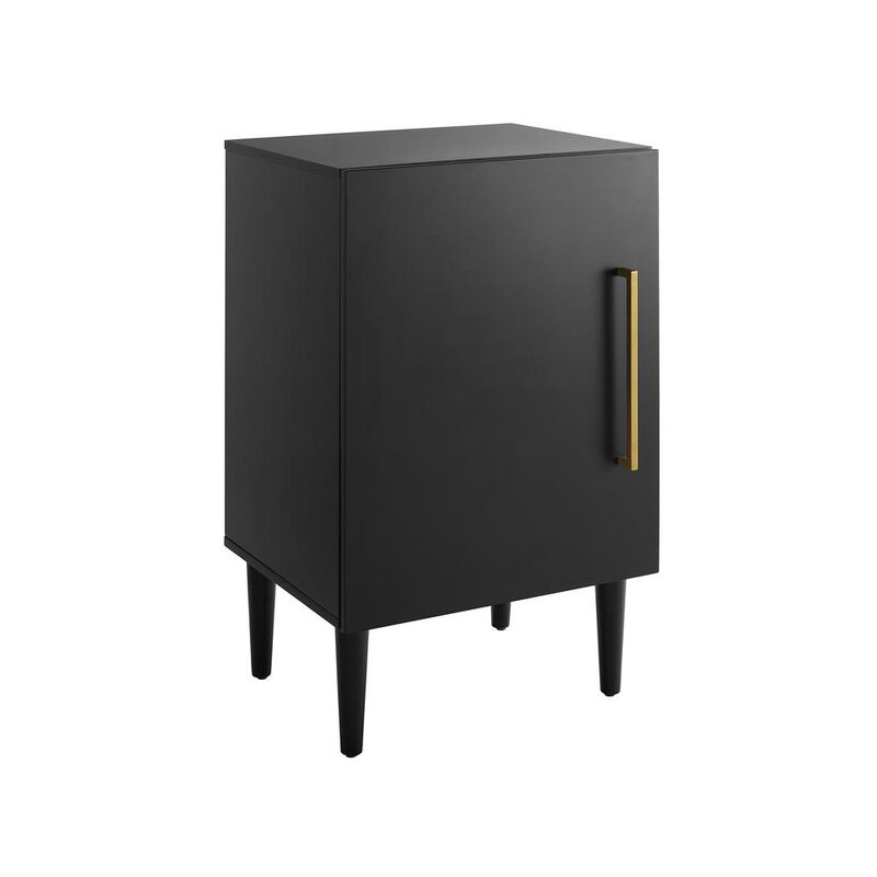 Crosley Furniture Everett Record Player Stand Matte Black