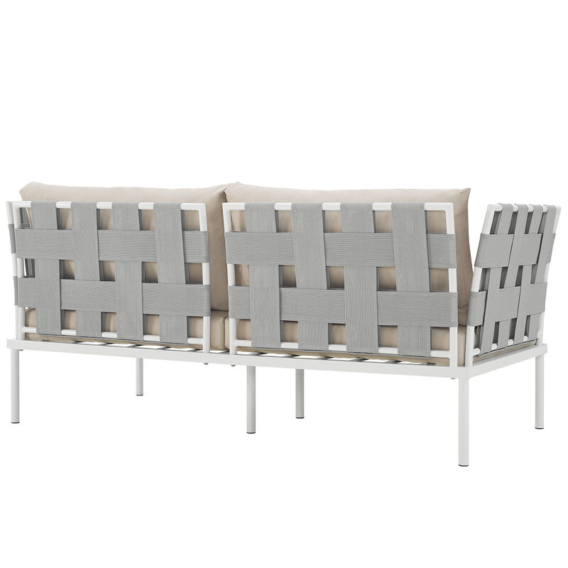 Modway - Harmony Outdoor Patio Aluminum Loveseat