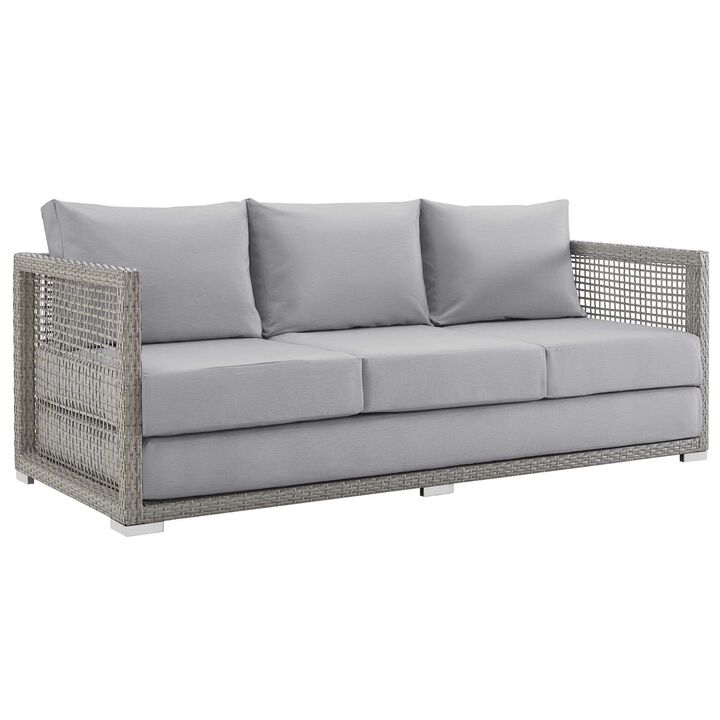 Modway - Aura Outdoor Patio Wicker Rattan Sofa