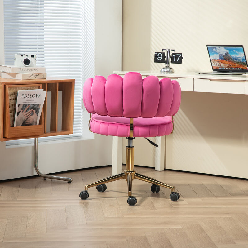 Merax Velvet Home Office Desk Computer Chair
