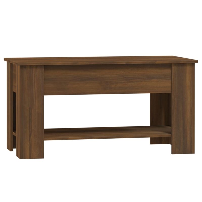vidaXL Coffee Table Brown Oak 39.8"x19.3"x20.5" Engineered Wood