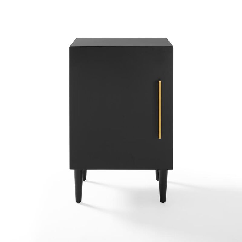 Crosley Furniture Everett Record Player Stand Matte Black