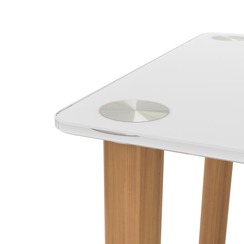 Hivvago 2Tier End Table Modern Night Stand Side Table with Storage Shelve 2 pcs