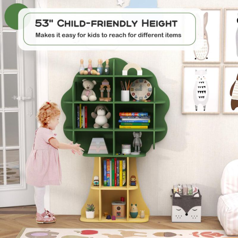 Hivvago Kids Bookcase Shelf Toy Storage Organizer with Open Storage Shelves