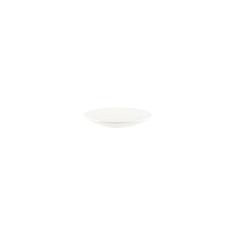 Vago 6" x 5.5" Organic Warm White Porcelain Plate (Set of 4)