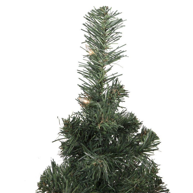 3' Pre-Lit Green Medium Blackwater Fir Artificial Christmas Tree - Clear Lights