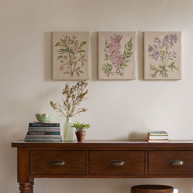 Gracie Mills Middleton Artistic Harmony 3-Piece Canvas Wall Art Set