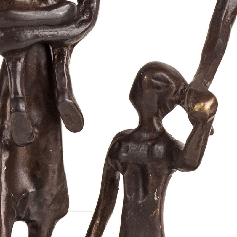 Family of Five Bronze Sculpture