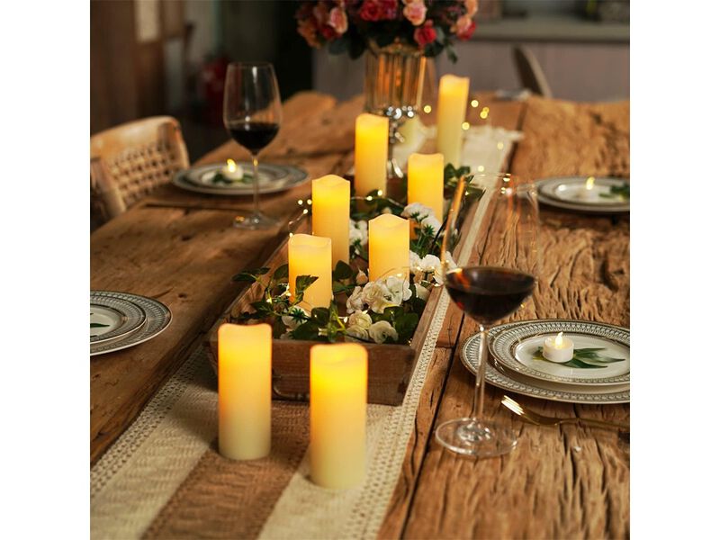 Homemory Flameless Candles Battery Operated LED Pillar Candles