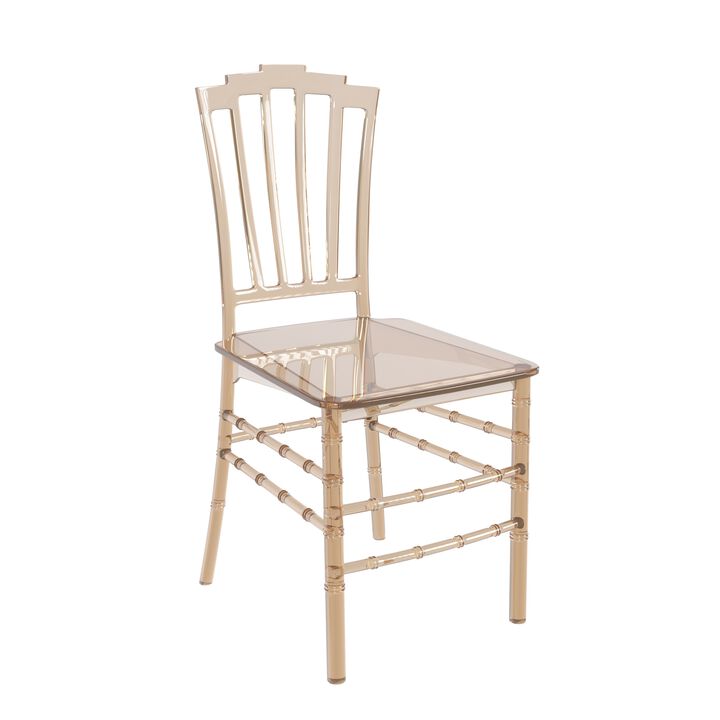 LeisureMod Synth Series Modern Dining Chair in Amber