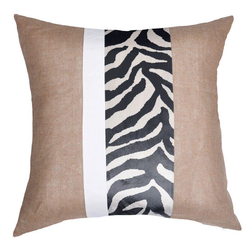 Jute And Cotton Fabric Cushion