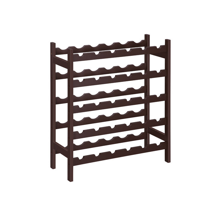 Bamboo Wine Rack - 5-Tier Storage Shelf for Stylish Wine Organization