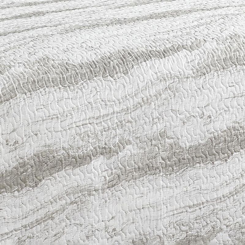 RT Designers Collection Bonaire Tan Marble 3-Pieces Pinsonic Quilt Set King Beige