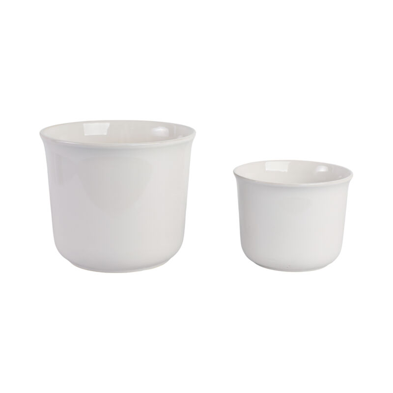 Pretty Bow Planters, White
