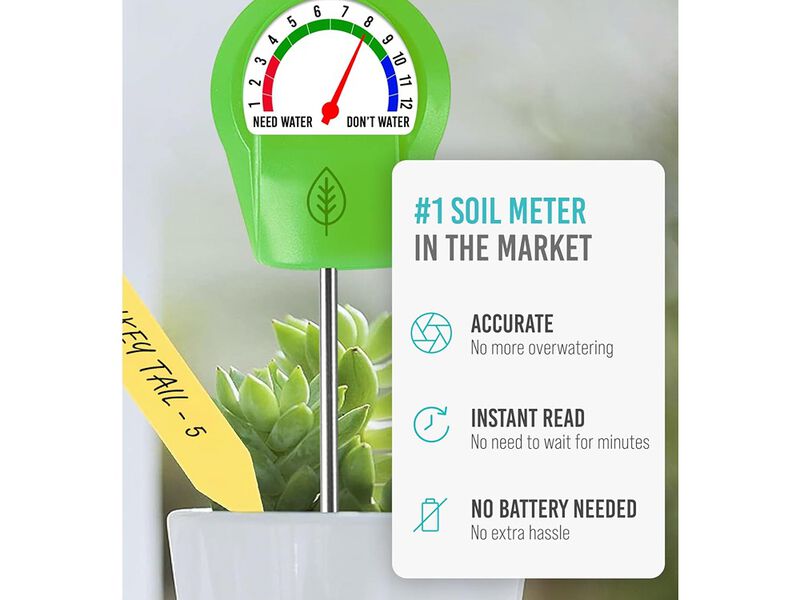 Craft911 GROWIT Plant Moisture Meter Houseplants - Accurate Plant Water Meter