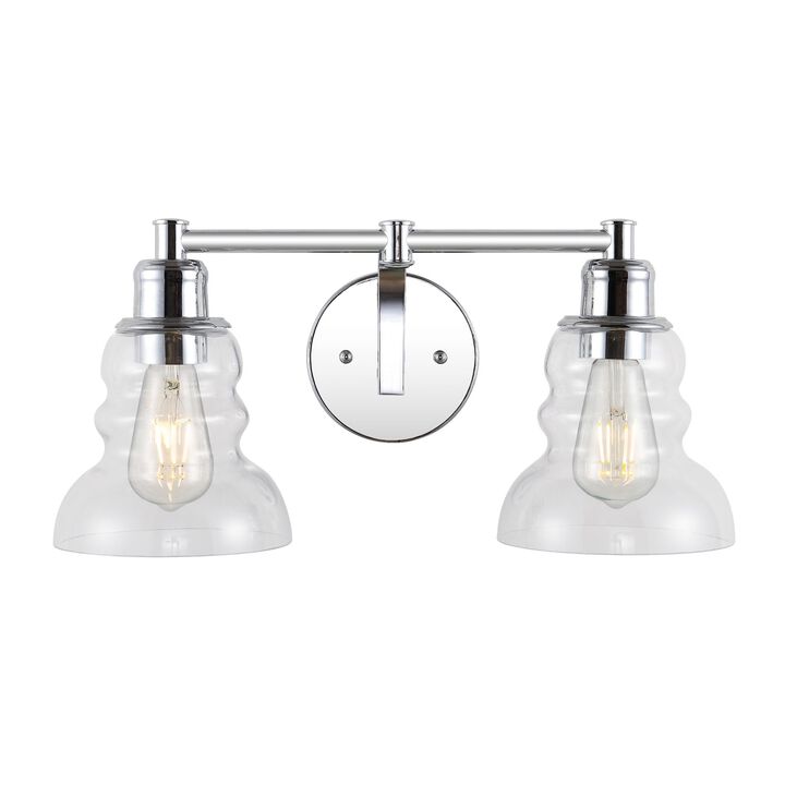 Manhattan Vintage Metal/Glass Industrial Rustic LED Vanity