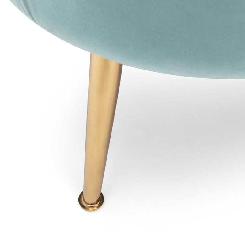 Merax Shell Design 3 Seats Velvet Sofa