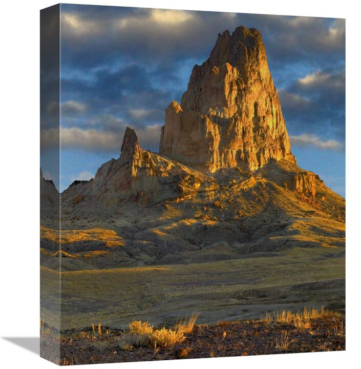 Agathla Peak, the basalt core of an extinct volcano, Monument Valley Navajo Tribal Park, Arizona-Canvas Art-13.28x16