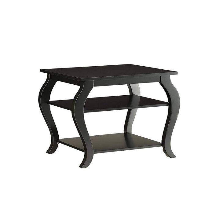Becci End Table, Black-Benzara