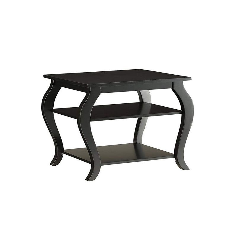 Becci End Table, Black-Benzara