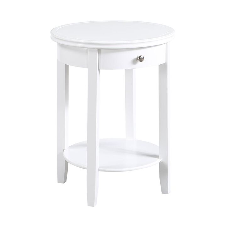 Convenience Concepts American Heritage Baldwin 1 Drawer End Table with Shelf
