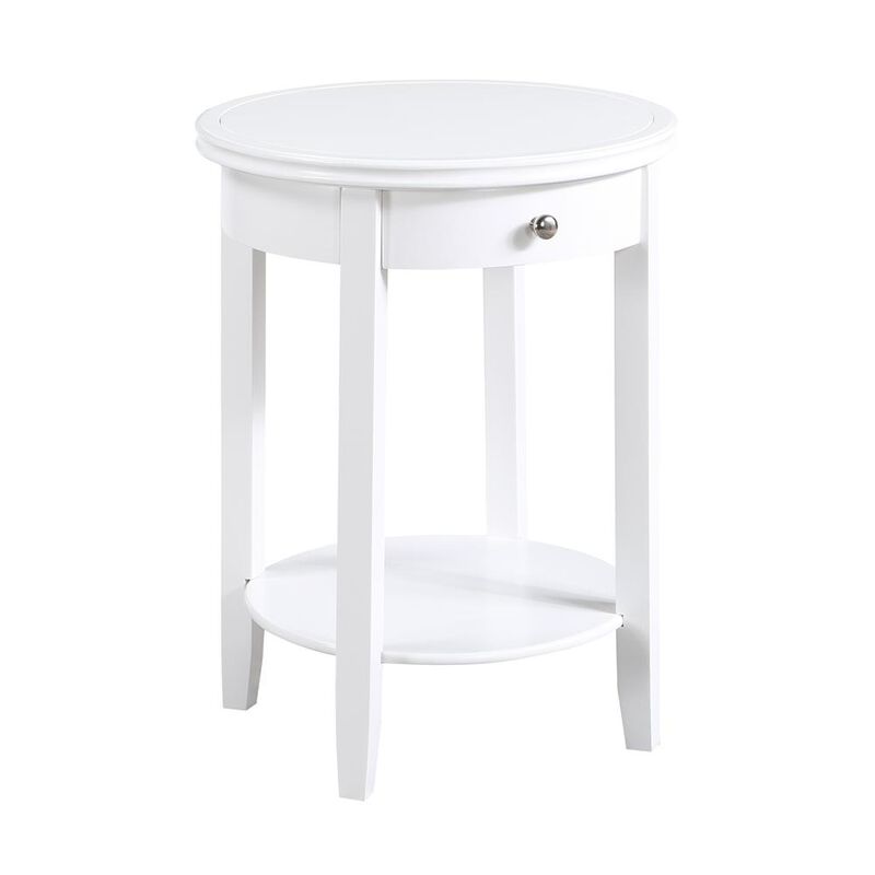 Convenience Concepts American Heritage Baldwin 1 Drawer End Table with Shelf
