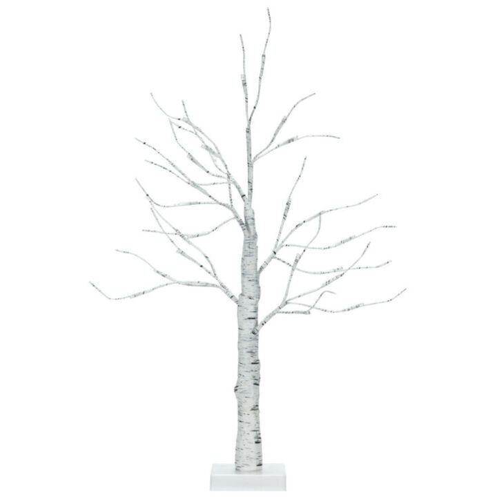 Hivvago 2 Feet Pre-lit White Twig Birch Tree Battery Powered for Christmas Holiday Hivvago 2 Feet Pre-lit White Twig Birch Tree Battery Powered for Christmas Holiday